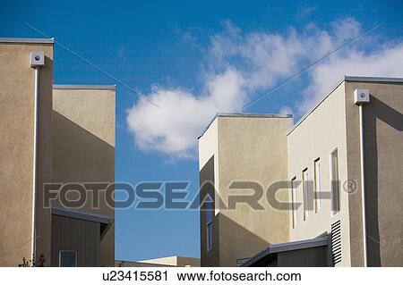 Stock Image - Exterior Shot of Contemporary Condominiums/Homes. Fotosearch