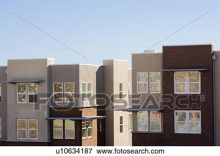 Stock Photo - Exterior shot of Contemporary Condominiums. Fotosearch