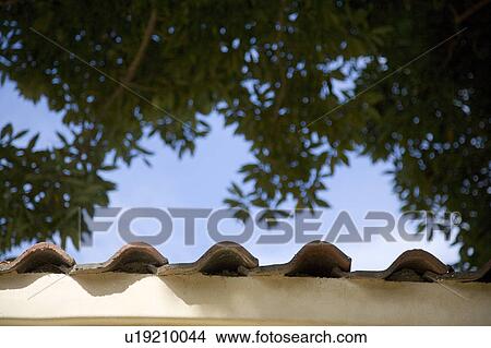 Red Tile Spanish Roof View Large Photo Image Picture - Red Tile Spanish Roof. Fotosearch