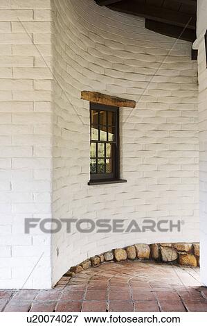 Stock Photo - Spanish Style Hallway. Fotosearch