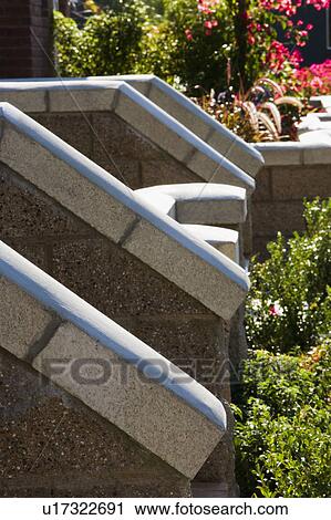 Stone Walls Separating Patios View Large Photo Image Stock Image - Stone Walls Separating Patios. Fotosearch