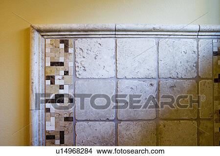 Bathroom Wall Tile View Large Photo Image Picture - Bathroom Wall Tile. Fotosearch