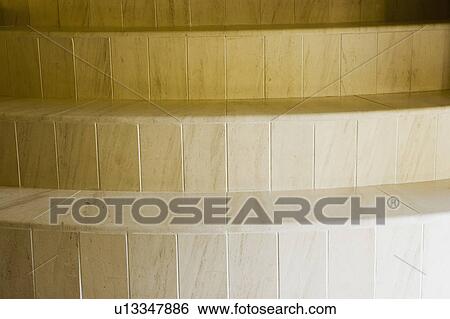 Curved Stone Staircase Detail View Large Photo Image Stock Photograph - Curved Stone Staircase Detail. Fotosearch