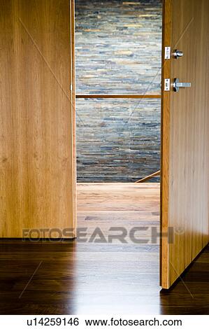 Hardwood Floor and Open Door View Large Photo Image Stock Photograph - Hardwood Floor and Open Door. Fotosearch
