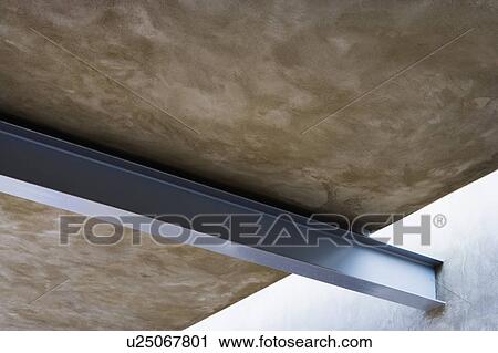 Stock Image - Metal Beam and Ceiling. Fotosearch