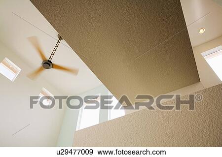 Modern ceiling fan View Large Photo Image Stock Photo - Modern ceiling fan. Fotosearch