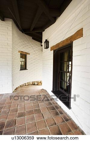 Spanish Style Hallway View Large Photo Image Stock Photo - Spanish Style Hallway. Fotosearch
