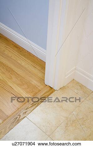 Tile and hardwood floor View Large Photo Image Picture - Tile and hardwood floor. Fotosearch