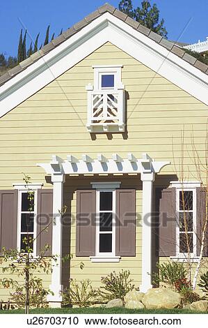 Exterior Detail of Country Style Home View Large Photo Image Stock Image - Exterior Detail of Country Style Home. Fotosearch