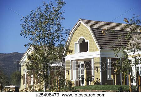 Exterior Detail of Country Style Home View Large Photo Image Stock Photo - Exterior Detail of Country Style Home. Fotosearch