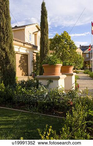 Exterior Landscaping Detail View Large Photo Image Stock Image - Exterior Landscaping Detail. Fotosearch