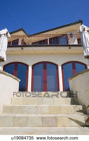 Porch Steps of California Home View Large Photo Image Stock Photography - Porch Steps of California Home. Fotosearch