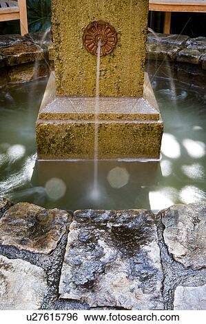 Rock fountain details View Large Photo Image Stock Photograph - Rock fountain details. Fotosearch