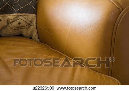 Stock Photo - Detail of Leather Armchair. Fotosearch