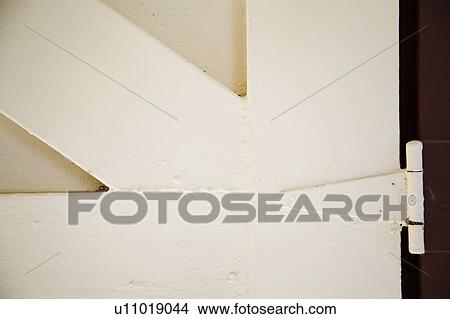 Detail of Traditional Red and White Barn Door View Large Photo Image Picture - Detail of Traditional Red and White Barn Door. Fotosearch