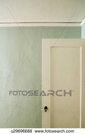 Open Door in Blue Room View Large Photo Image Stock Photo - Open Door in Blue Room. Fotosearch