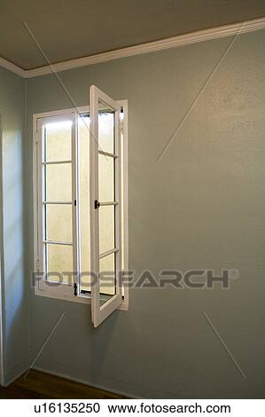 Stock Image - Open Window in Empty Room. Fotosearch