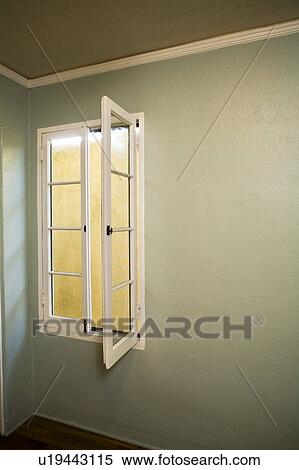 Stock Photography - Open window in empty room. Fotosearch