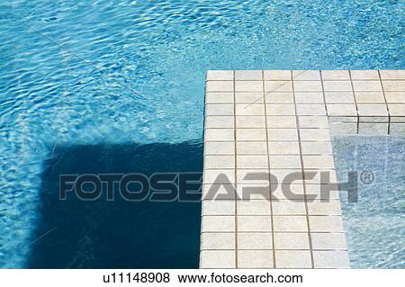 Swimming Pool and Jacuzzi with Tile View Large Photo Image Stock Photo - Swimming Pool and Jacuzzi with Tile. Fotosearch