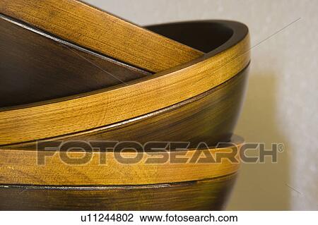 Three Wood Bowls View Large Photo Image Stock Image - Three Wood Bowls. Fotosearch