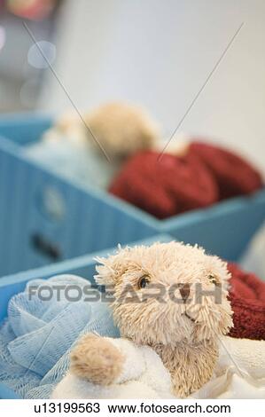 Detail of stuffed animal in a basket. close up View Large Photo Image Stock Image - Detail of stuffed animal in a basket. close up. Fotosearch