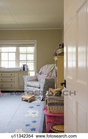 Picture - Interior of baby room. Fotosearch