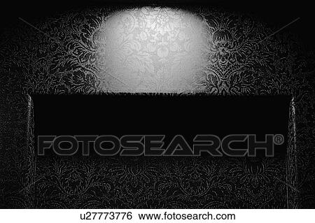 Stock Photograph - Black and White Wall Detail. Fotosearch
