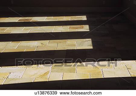 Shadows on Stone Tile Floor View Large Photo Image Stock Photo - Shadows on Stone Tile Floor. Fotosearch