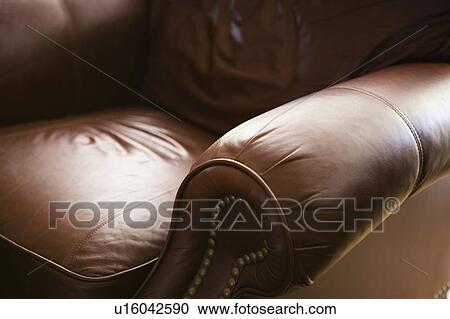 Cozy Brown Leather Armchair View Large Photo Image Stock Image - Cozy Brown Leather Armchair. Fotosearch