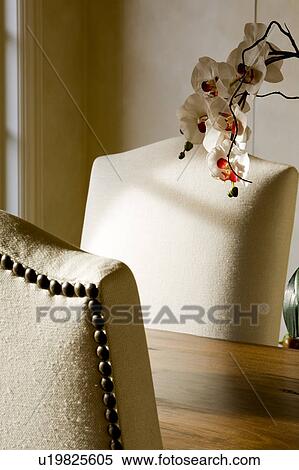 Stock Photography - Flowers on Elegant Dining Table. Fotosearch