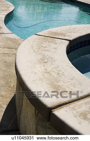 Detail of Stonework on Backyard Swimming Pool View Large Photo Image Stock Image - Detail of Stonework on Backyard Swimming Pool. Fotosearch