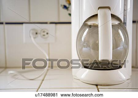 Detail of automatic coffee maker and cord. View Large Photo Image Stock Image - Detail of automatic coffee maker and cord.. Fotosearch