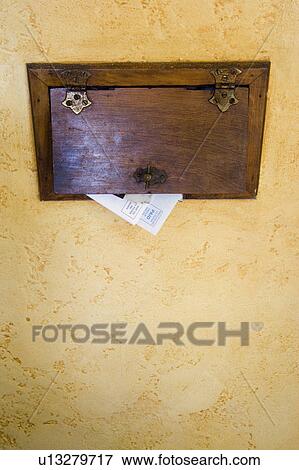Detail of mail in mail slot. View Large Photo Image Stock Photo - Detail of mail in mail slot.. Fotosearch