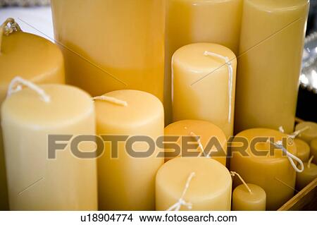 Tray of pillar candles View Large Photo Image Picture - Tray of pillar candles. Fotosearch