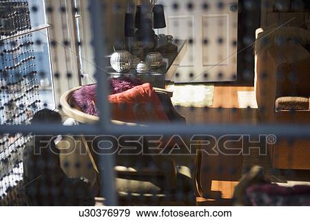 View into House Through Window View Large Photo Image Stock Photo - View into House Through Window. Fotosearch