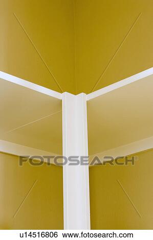 Empty Shelves in Yellow Closet View Large Photo Image Stock Photograph - Empty Shelves in Yellow Closet. Fotosearch