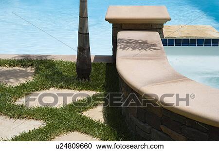 Jacuzzi and swimming pool View Large Photo Image Stock Image - Jacuzzi and swimming pool. Fotosearch