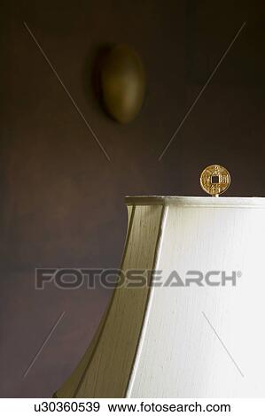 Stock Photo - White Lamp Shade. Fotosearch