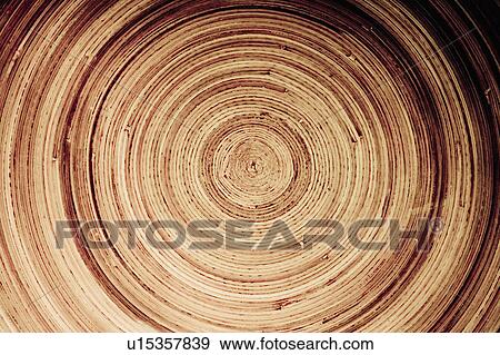 Stock Photo - Wood Circular Tray. Fotosearch