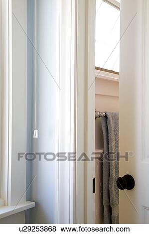 Stock Photo - Door to Bathroom. Fotosearch