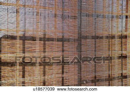 Stock Photo - Pattern on Wood Blinds. Fotosearch