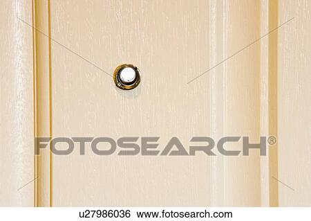 Peephole in Front Door View Large Photo Image Stock Photograph - Peephole in Front Door. Fotosearch