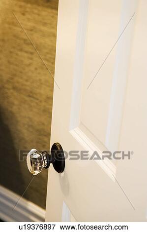 White Door with Vintage Crystal Doorknob View Large Photo Image Stock Photo - White Door with Vintage Crystal Doorknob. Fotosearch
