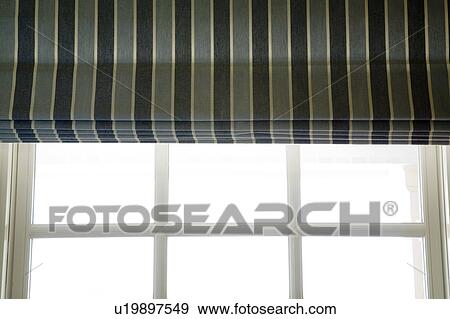 Window with striped valance View Large Photo Image Stock Photo - Window with striped valance. Fotosearch