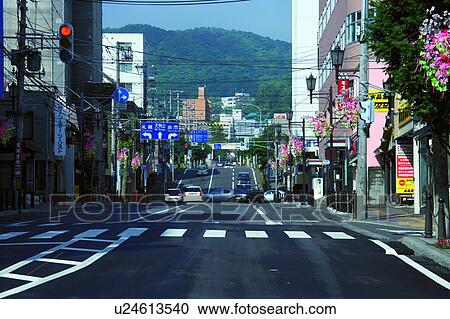 Stock Image - Otaru, Hokkaido, Japan. Fotosearch