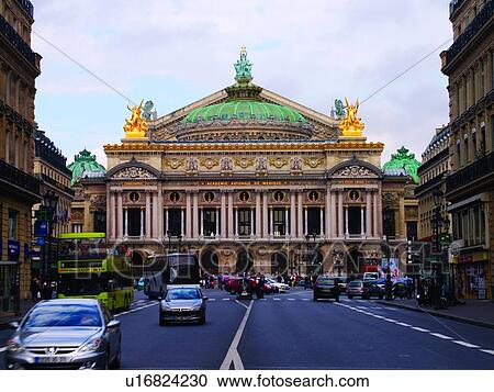 Stock Image - PARIS OPERA HOUSE, PARIS, FRANCE. Fotosearch