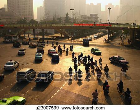 People's Republic of China, Shanghai, street scene View Large Photo Image Stock Photo - People's Republic of China, Shanghai, street scene. Fotosearch