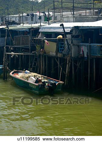 Stock Photography - Tai O Stilt Village, Lantau Island, Hong Kong, China. Fotosearch