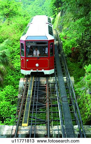 The Peak Tram, Hong Kong View Large Photo Image Stock Image - The Peak Tram, Hong Kong. Fotosearch