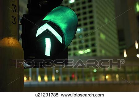 Traffic Light, Night View Large Photo Image Stock Photography - Traffic Light, Night. Fotosearch